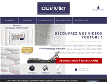 Tablet Screenshot of literie-duvivier.fr